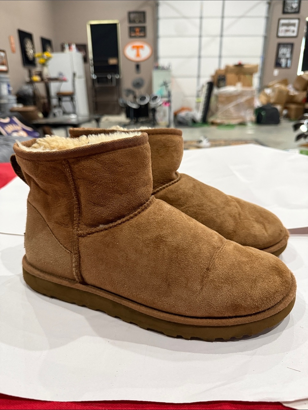 UGG Chestnut Short Shearling Boots